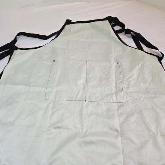 Matching Cute Couple Aprons "Cooking for you forever" Black & White - Picture 4 of 4